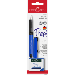 Set Stilou Faber Castell Fresh + 6 Cartuse - Blue