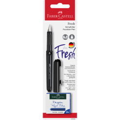 Set Stilou Faber Castell Fresh + 6 Cartuse - Black