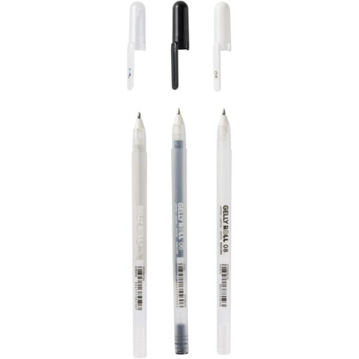 Set Pixuri Sakura Gelly Basic Black-White-Clear