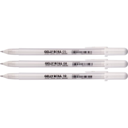 Set 3 Pixuri Sakura Gelly Roll Basic White 05/08/10