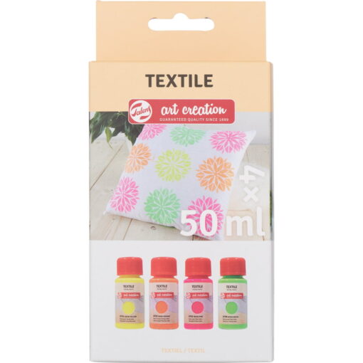 Set Culori Textile Art Creation 4 X 50 Ml Neon