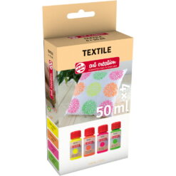 Set Culori Textile Art Creation 4 X 50 Ml Neon