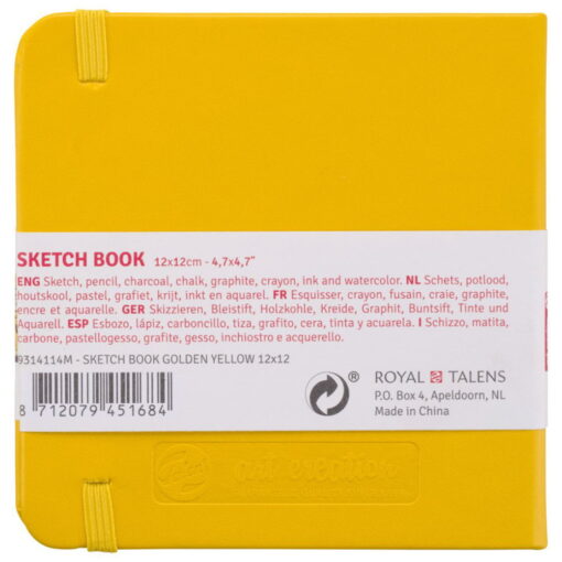 Caiete De Schite Art Creation Sketchbook Yellow 12 X 12 Cm