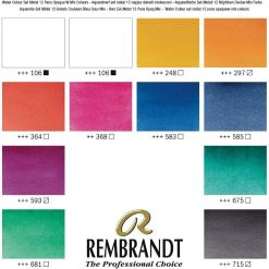 Set Acuarele Rembrandt Opaque White Mixing 12