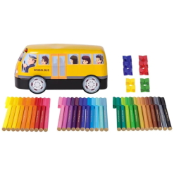 Set Carioci Faber Castell School Bus 33