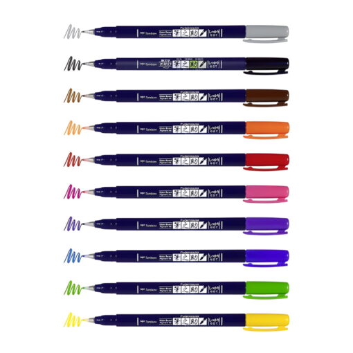 Set Markere Tombow Fudenosuke Neon 10