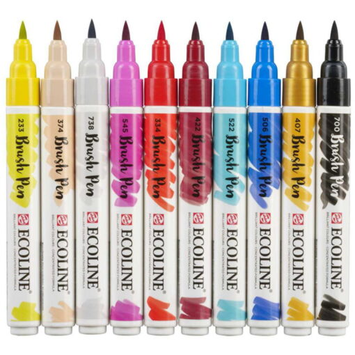 Set Carioci Ecoline Brushpen Fashion 10