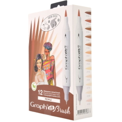 Set Carioci Tip Pensula Graphit Marker 12 - People