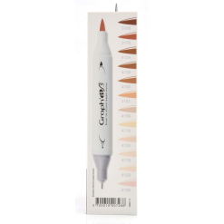 Set Carioci Tip Pensula Graphit Marker 12 - People