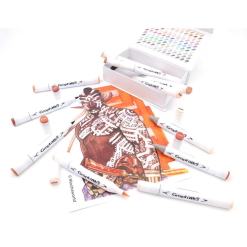 Set Carioci Tip Pensula Graphit Marker 12 - People