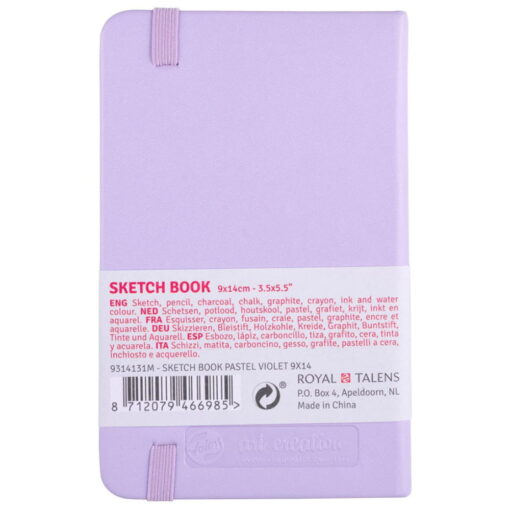 Caiet De Schite Art Creation Sketchbook Pastel Violet 9 X 14 Cm