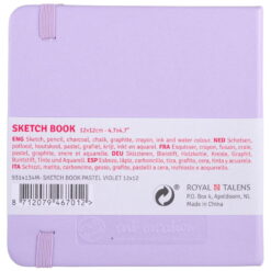 Caiet De Schite Art Creation Sketchbook Pastel Violet 12 X 12 Cm