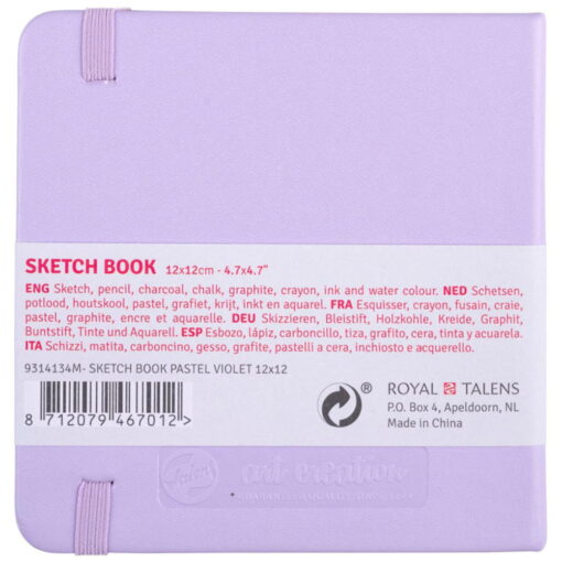 Caiet De Schite Art Creation Sketchbook Pastel Violet 12 X 12 Cm