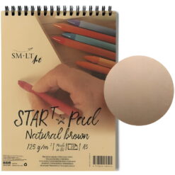 Bloc desen SM.LT Start Pad Natural Brown Spiral A5