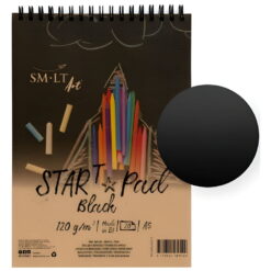 Bloc desen SM.LT Black Start Pad Black Spiral A5