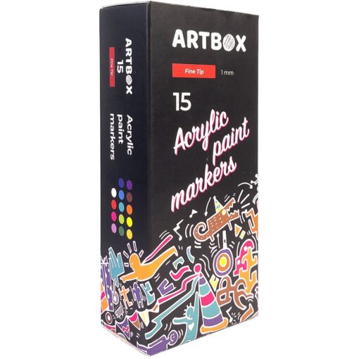 Set Markere cu vopsea Artbox 1 mm Most Wanted 15 AX5099115