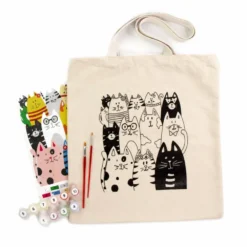 Set creativ Rosa Talent Ecobag Cats