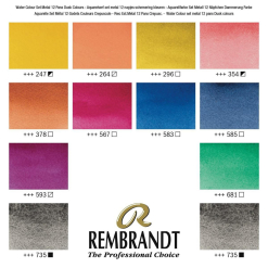 Set Acuarele Rembrandt Oxide Black Mixing 12 - 05838693