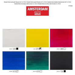 Set Culori Acrilice Amsterdam Classroom 6X120Ml