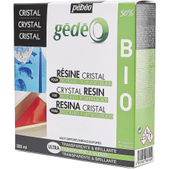 Kit Rasina Transparenta Pebeo Gedeo Bio-Crystal 300 Ml.