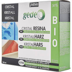 Kit Rasina Transparenta Pebeo Gedeo Bio-Crystal 750 Ml.