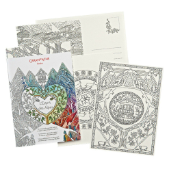 Set Carti Postale De Colorat Caran D'Ache - Espirit Des Alpes 12 - 454.201