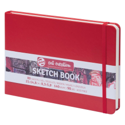 Art Creation Sketch Book Red