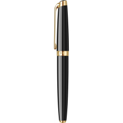 Stilou Leman Ebony Black Gt Cu Penita Aur 18K - 4799282