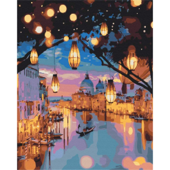 Pictura pe numere - night lights of venice