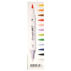 Set Carioci Graphit Brush Marker 12 - Essentials - Gi80110