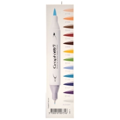 Set Carioci Graphit Brush Marker 12 - Comics - Gi80111