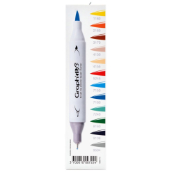 Set Carioci Graphit Brush Marker 12 - Manga Shonen - Gi80115