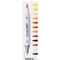 Set Carioci Graph It Brush Marker 12 - Hairstyle - Gi80117