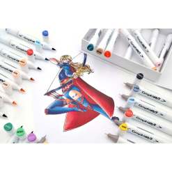 Set Carioci Graphit Brush Marker 24 - Comics - Gi80211