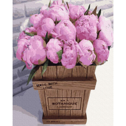 Pictura pe numere - bouquet of pink peonies