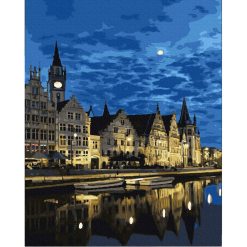 Pictura pe numere - evening in ghent