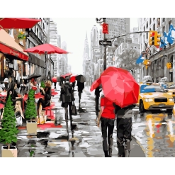 Pictura Pe Numere - Rain In New York - Gx8091