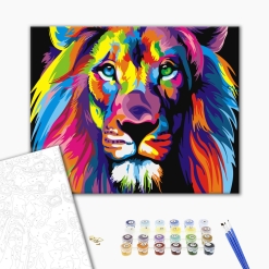 Pictura Pe Numere - Rainbow Lion - Gx8999