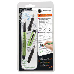 Set stilou caligrafie cu Stylus pt tableta + 3 penite