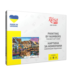 Set Pictura Pe Numere Rosa 35X45 „Colorful Сity“