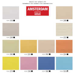 Set 12 Culori Acrilice Amsterdam 20 Ml - Pastels - 17820601