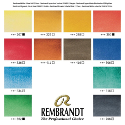 Set Acuarele Rembrandt 12+1 General Selection - 05838612