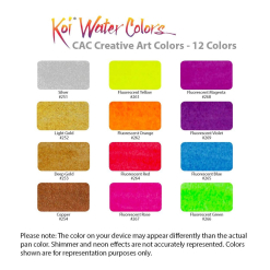 Set Acuarele Koi Sketch Box Creative 12 Culori