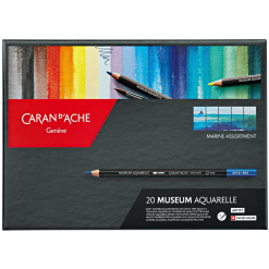 Set Creioane Colorate Caran D'Ache Museum 20 Marine - 3510.920