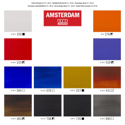 Set 12 Culori Acrilice Amsterdam 20 Ml - Urban Landscape - 17820603