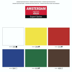 Set Culori Acrilice Amsterdam Expert 6 X 20 Ml. - 19820406