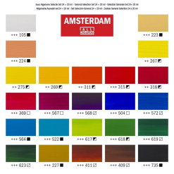 Set Culori Acrilice Amsterdam 20 Ml X 24 - 17820424