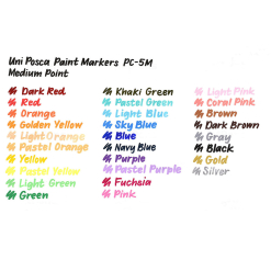 Set Markere Posca Medium Point Pc-5Mc - 8 Culori