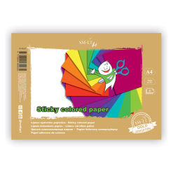 Pachet hartie colorata adeziva SMLT Sticky Paper a4