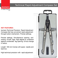 Set compas Isomars Technical Rapid 2 piese - 8906081270344